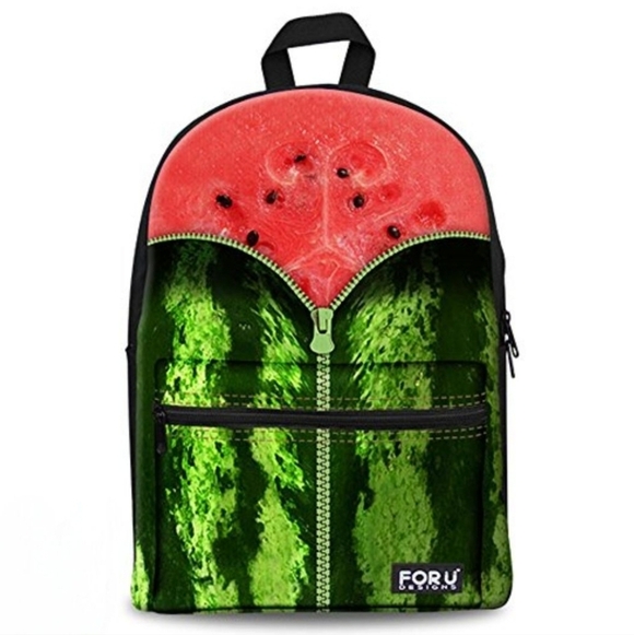 For U Designs Handbags - For U Designs Classic Fresh Watermellon Pattern Backpack